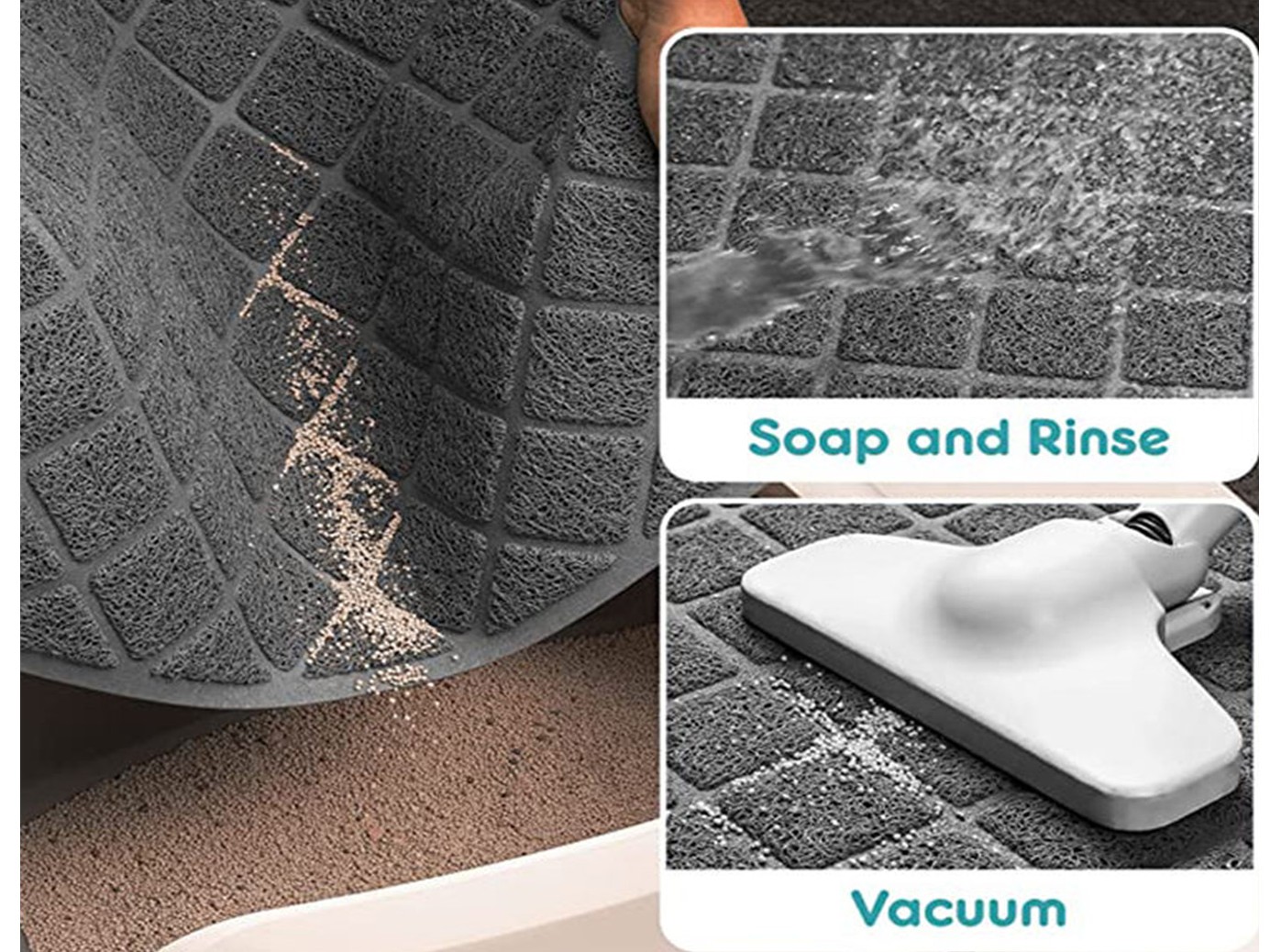 Easy Cleaning with Water Rinse