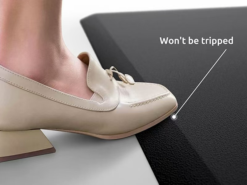 Beveled Edge to Prevent Tripping