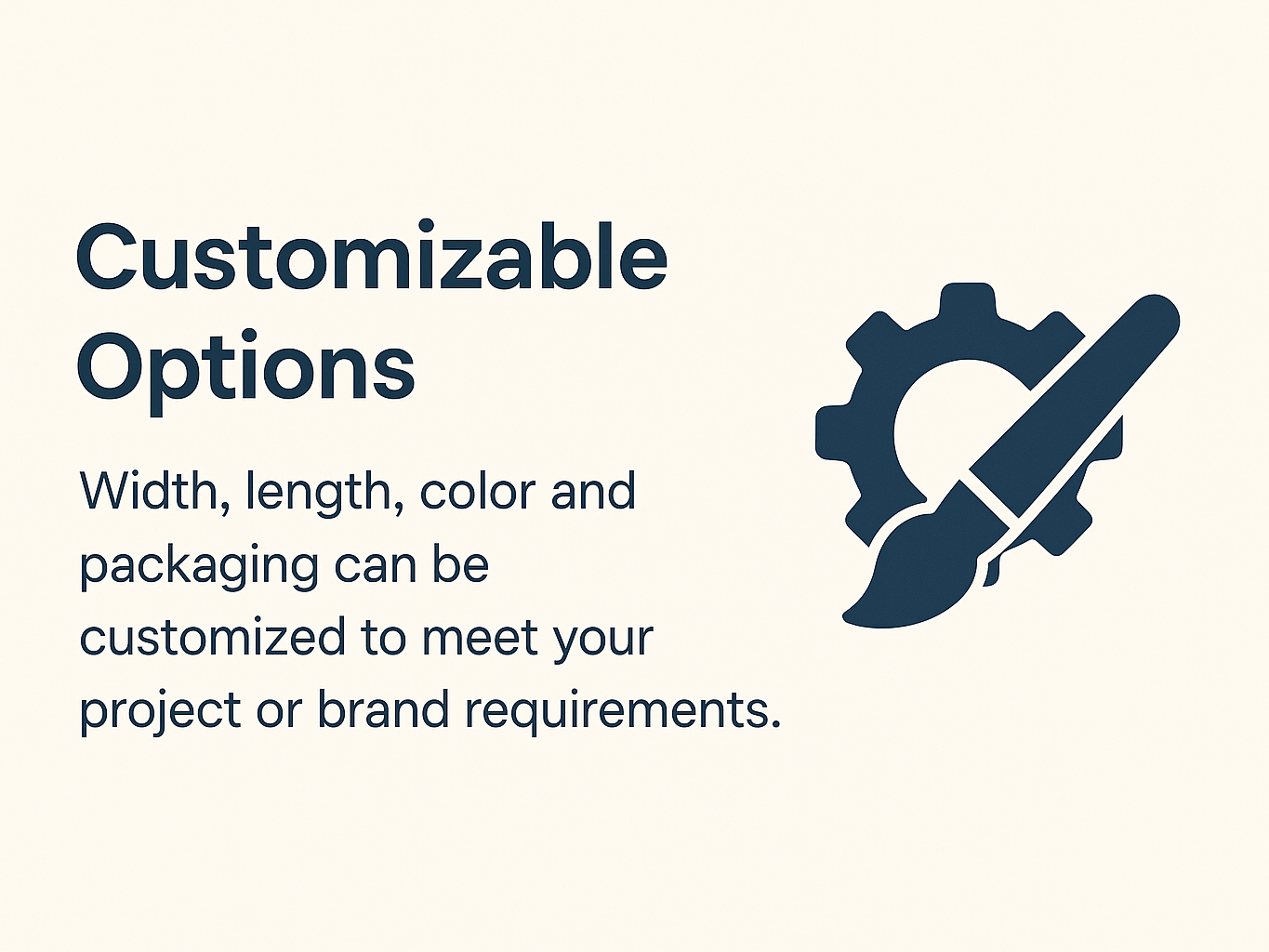 Customizable Options