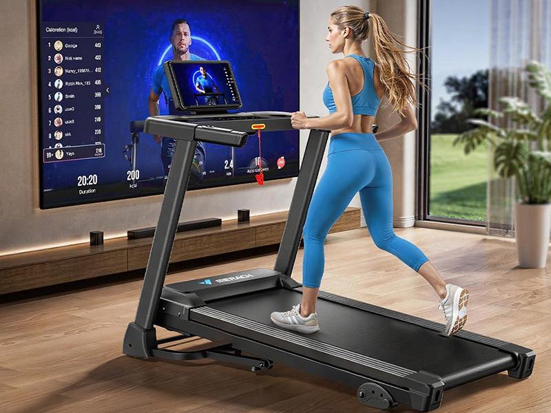 without Treadmill Mat