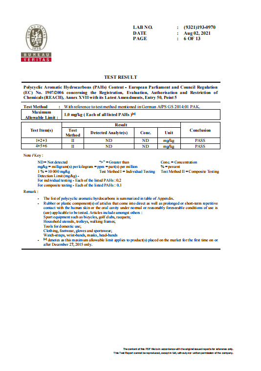 Quality Certificate 5